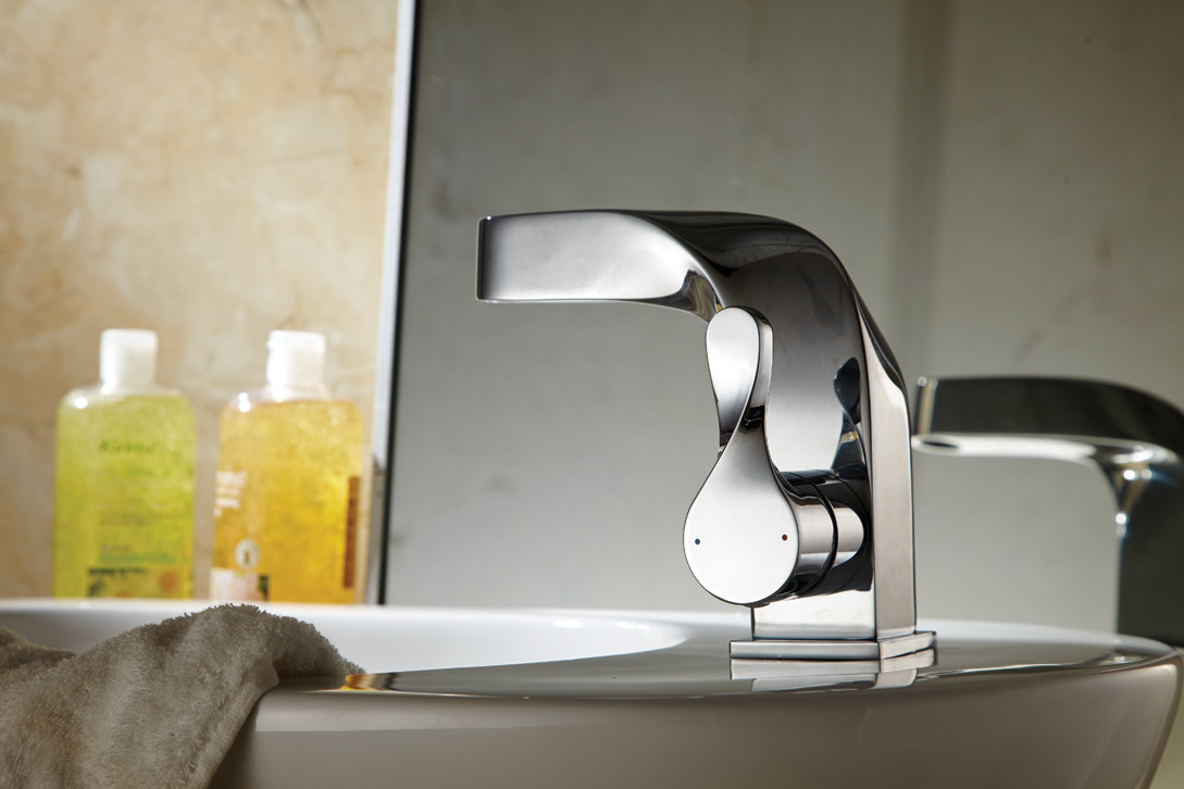 Bravat Wave F174108C-2 смеситель для раковины хром 35 мм