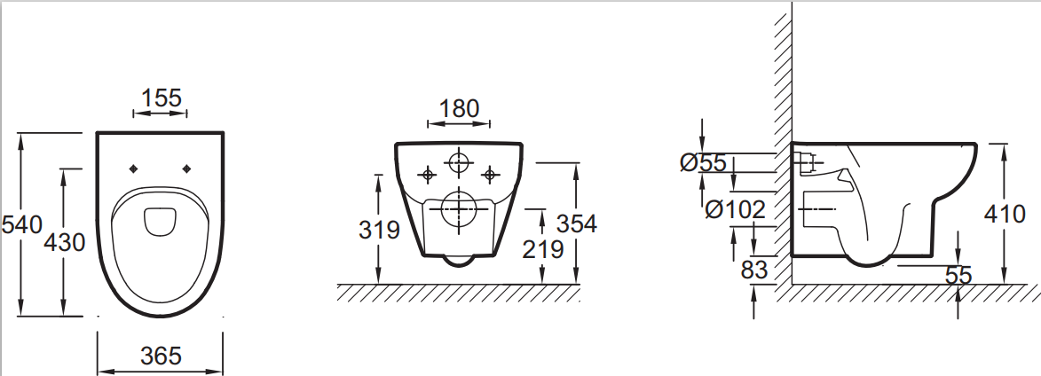 Jacob Delafon Odeon Up E4570-00 унитаз подвесной