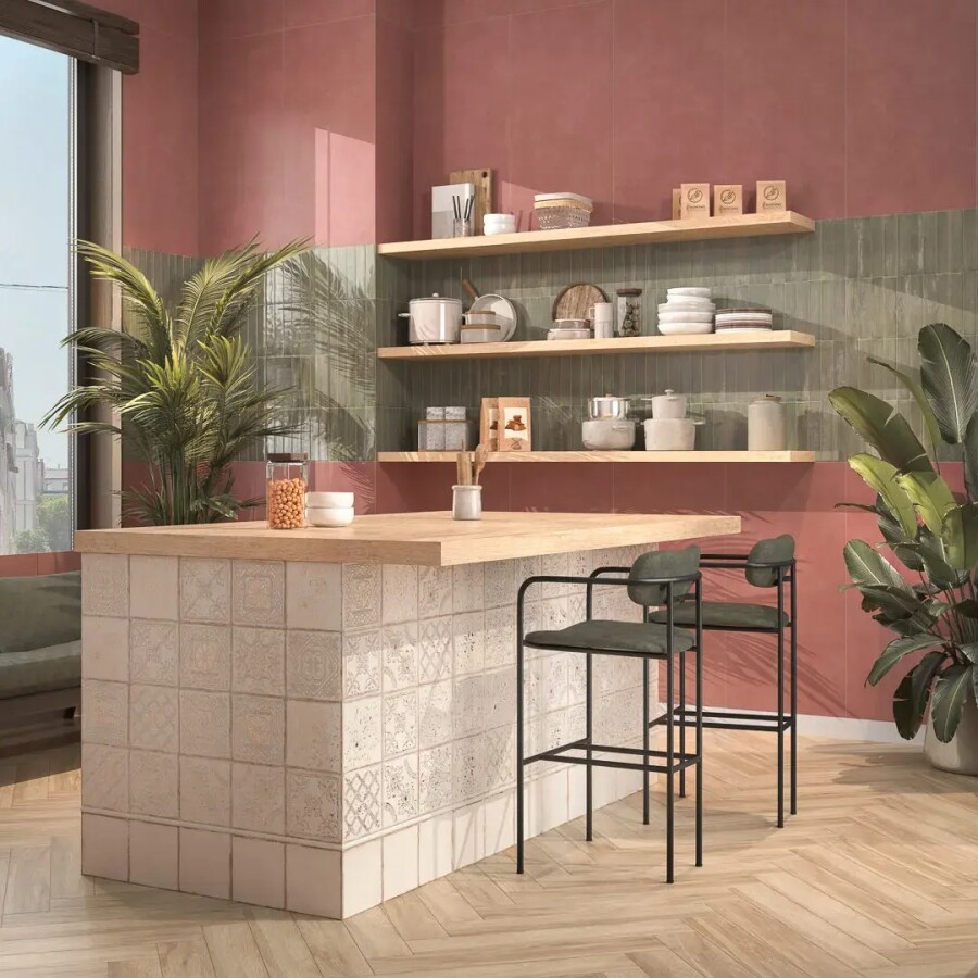 Керамическая плитка Декор Kerama Marazzi Прованс Валлорис 1 бежевый светлый матовый 20x20x0,69 KMD3STA096BN