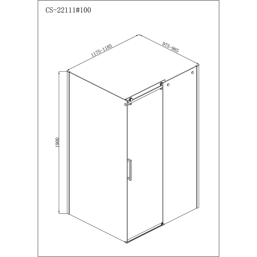 Loranto душевое ограждение 120х100 CS-22111-120*100