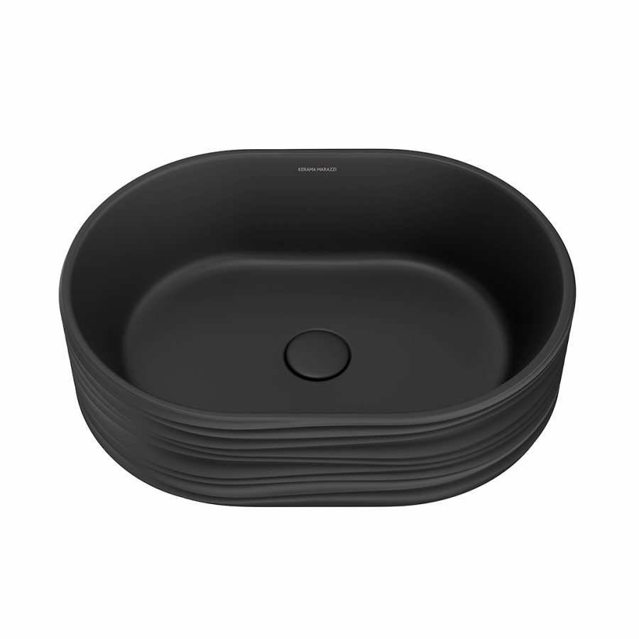 Kerama Marazzi Artbasin Sabbia раковина 50 черная SA.NN.wb.50BLK.M