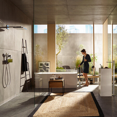 Hansgrohe 32530000S Set HG Metropol смеситель для раковины напольный (32530000+10452180) Хром