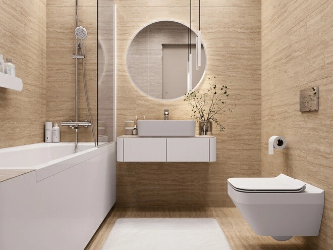 Керамогранит Cersanit Pacific бежевый ректификат 44,8x89,8 A17695