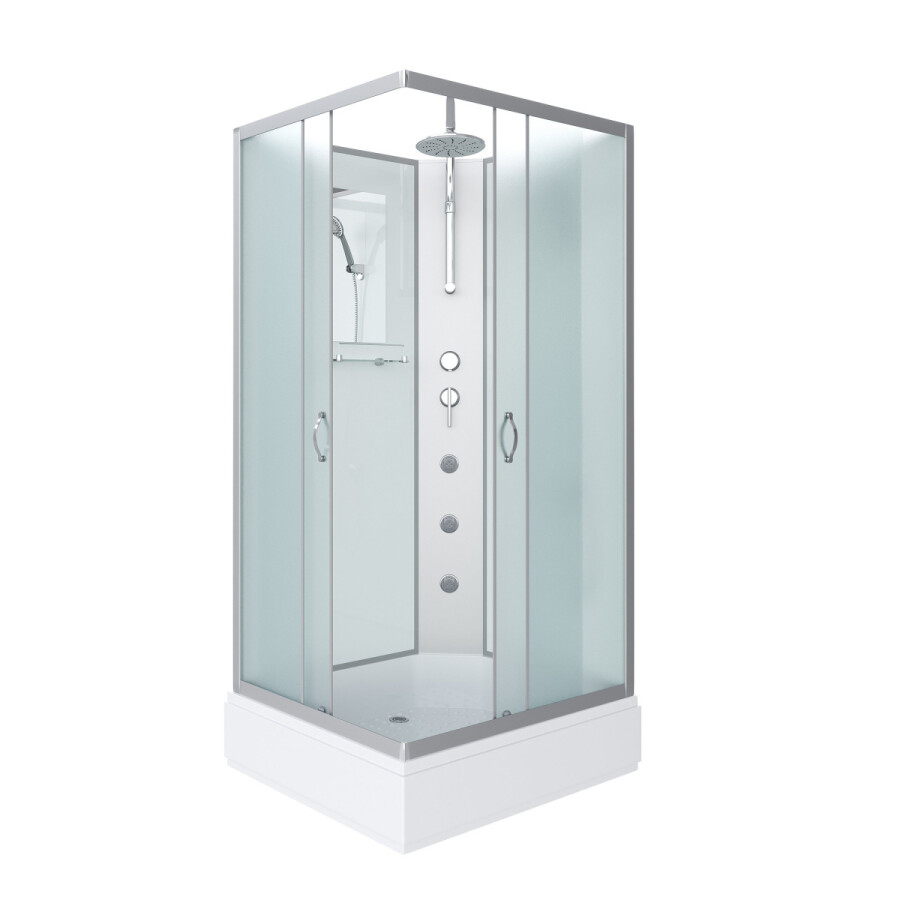 Niagara Classic NG 33084-14QBKTG Душевая кабина 100x80 Универсальная Без крыши Гидромассаж 330844QBKTG