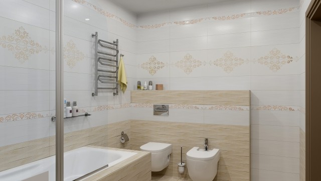 Уралкерамика Alanna 20х60см декор настенный белый