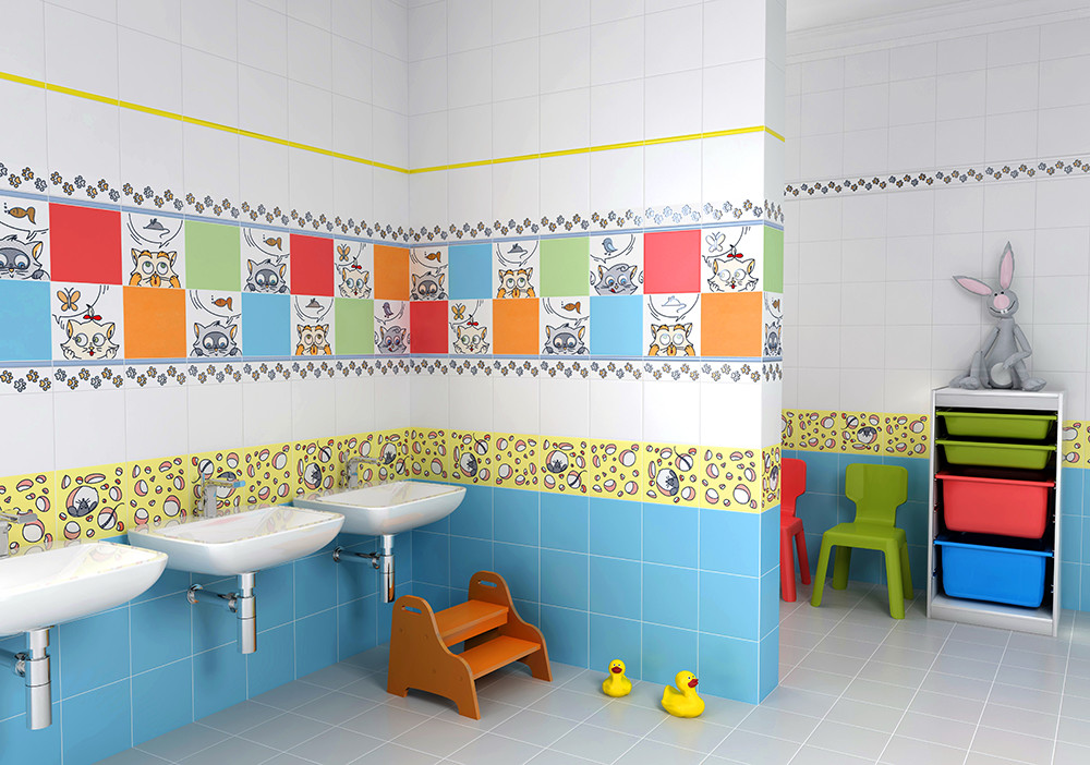 Kerama Marazzi Кошки-Мышки 20х6 см бордюр настенный белый матовый NT/A135/5009