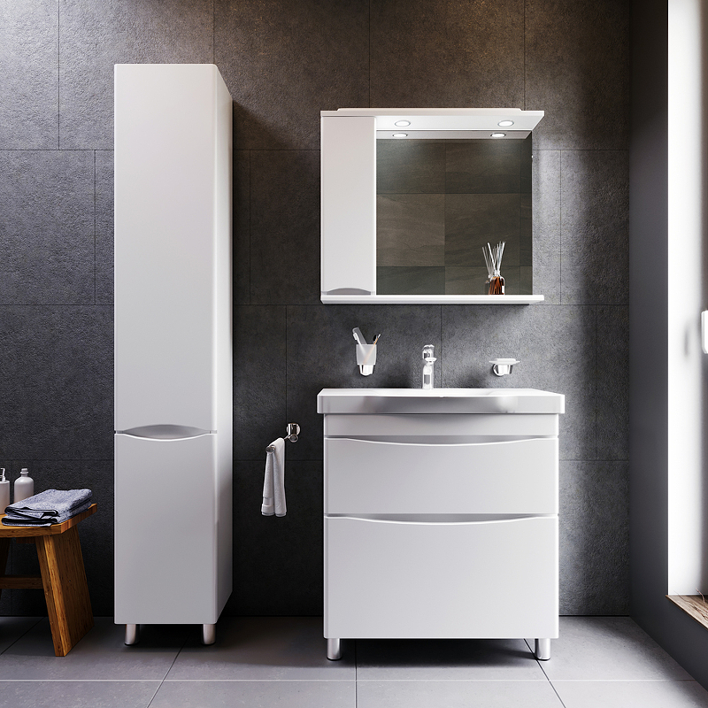 Am.Pm Like пенал 35 см белый левый M80CSL0356WG