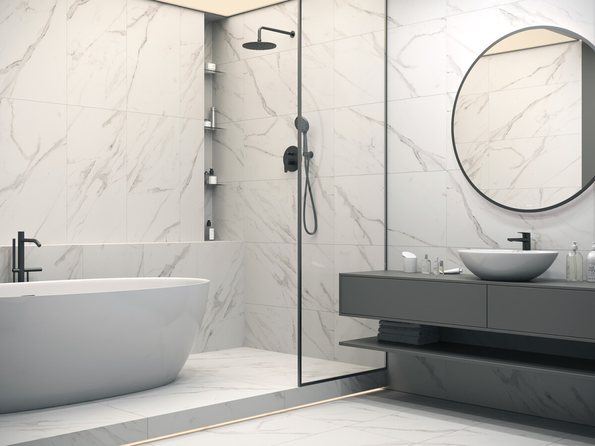 Керамогранит Cersanit Florentino белый ректификат 44,8x89,8 A17769