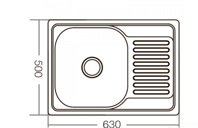 Мойка из нержавеющей стали врезная 63х50 см Zerix Z6350-08-180E ZM0510