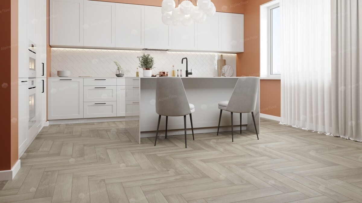 Alpine Floor Parqet LVT Кварцвиниловая плитка Дуб Фантазия ECO 16-1 590 х 118 х 2.5 mm