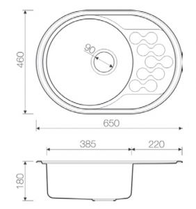 Omoikiri KASUMIGAURA 65 IN мойка кухонная нержавеющая сталь 4993727