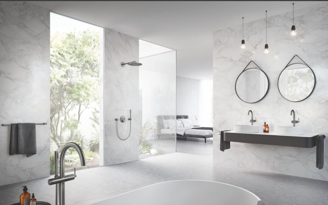 Grohe Atrio New 32653AL3 смеситель для ванны темный графит