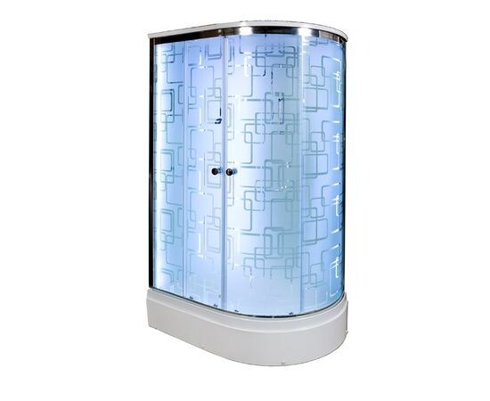 Deto душевая кабина 120х80 EM2712LLED+GM с гидромассажем и подсветкой левая