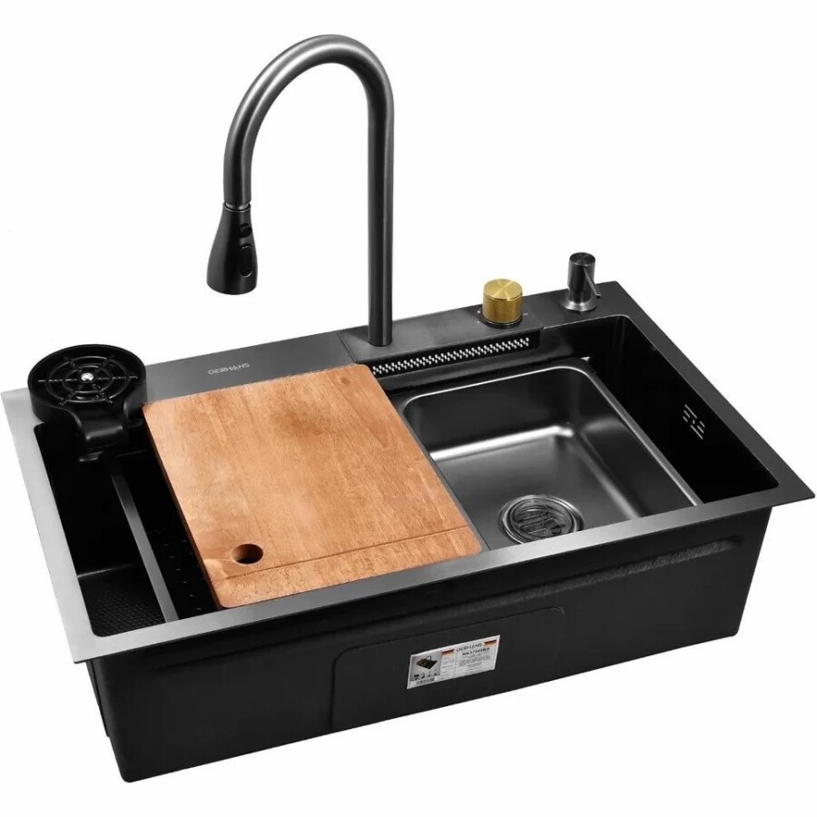 Gerhans мойка для кухни 1 мм, графит K37545BD Decor Графит