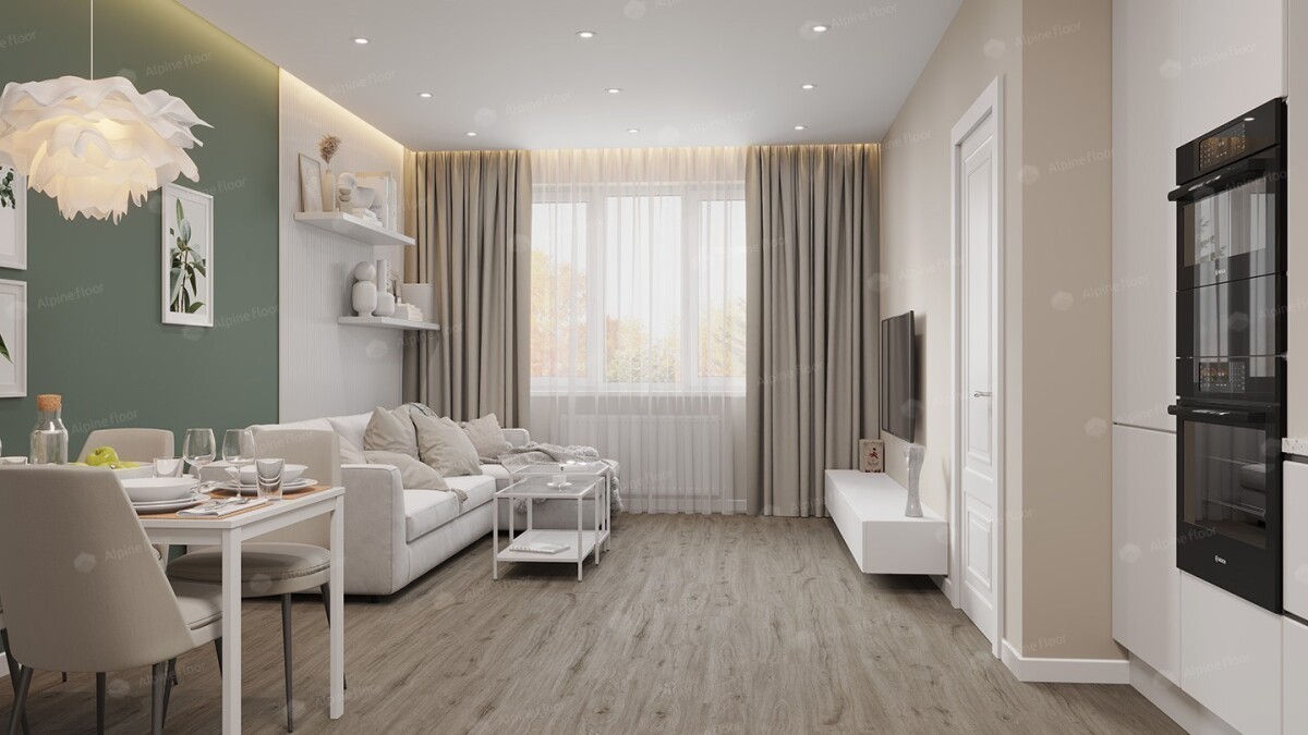 Alpine Floor Solo Plus SPC ламинат Прэсто ЕСО 14-801-R 1220 х 183 х 4.0 mm