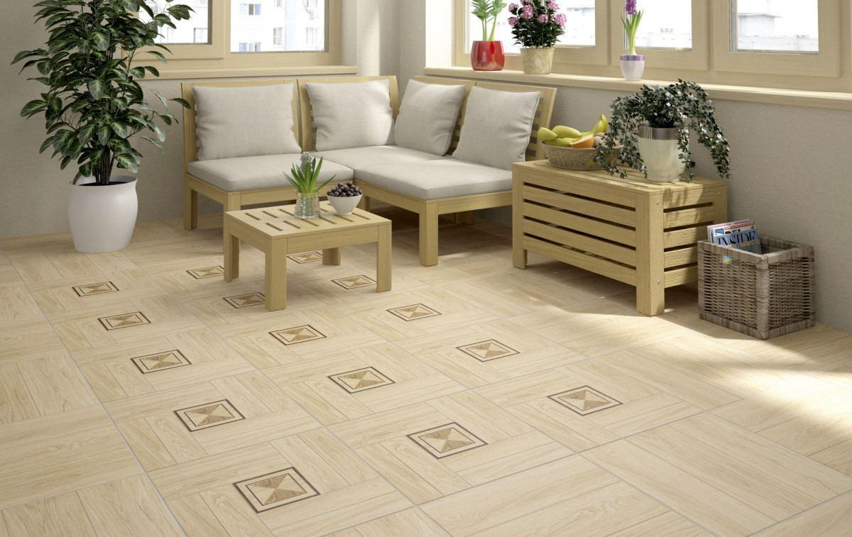 Плитка напольная Lasselsberger Твистер 45х45 см структурная бежевая