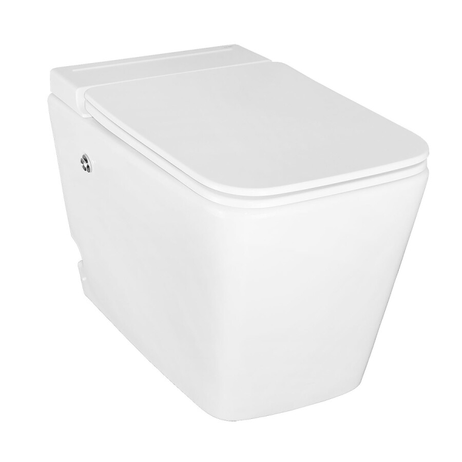 Унитаз импульсный Azario 360х590х440 напольный, квадратный, быстросъемное сиденье микролифт (AZ101)