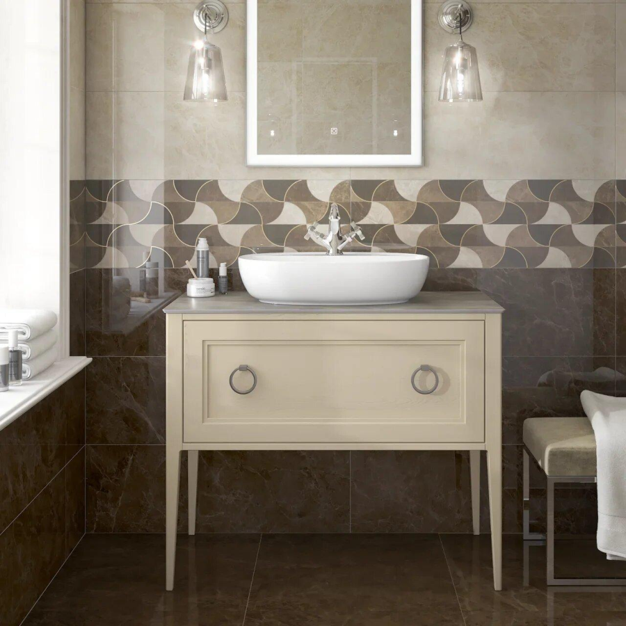 Kerama Marazzi Plaza раковина накладная 60 белая PLR.wb.60.1