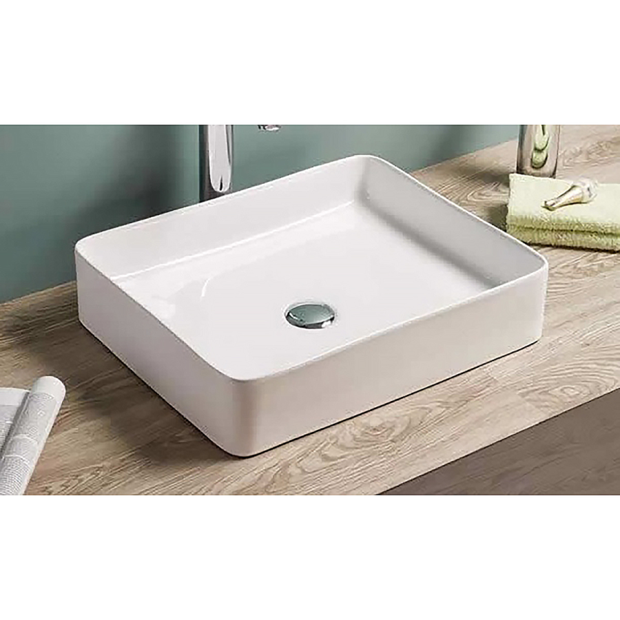 Azario раковина накладная 50,5х40х11 белая AZ-7050K