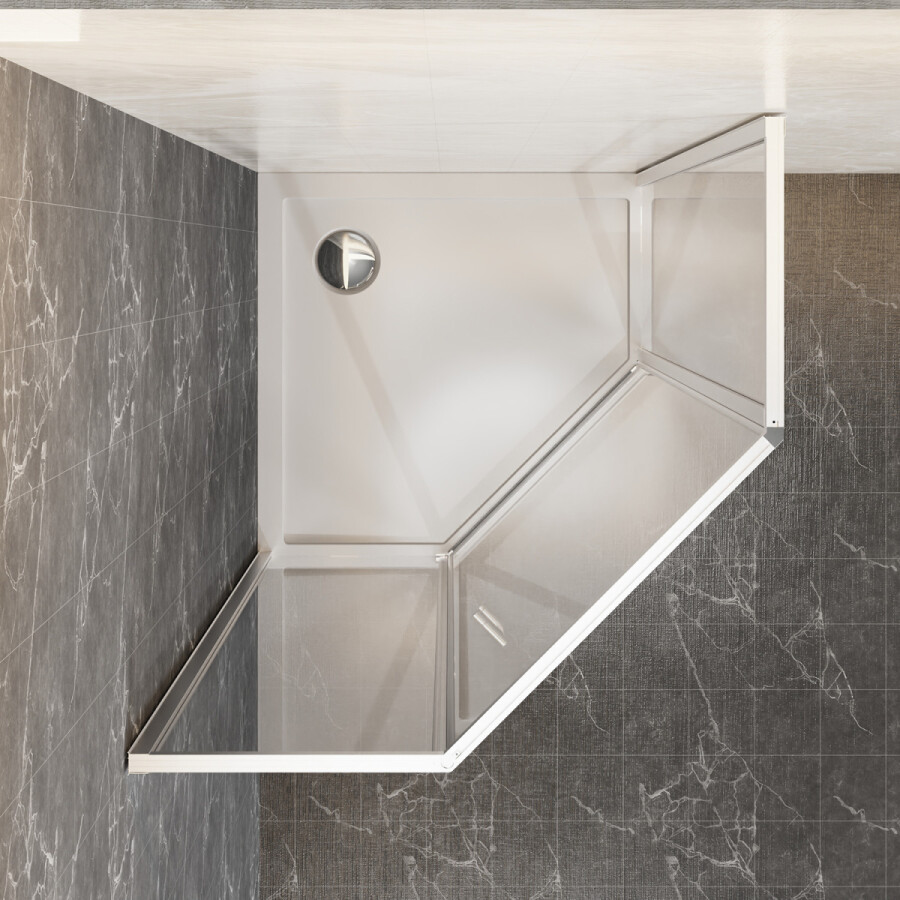 Душевое ограждение Azario SAKURA 900х900х1950 прозрачное стекло 6 мм, профиль хром AZ-21C-90-CH-CL