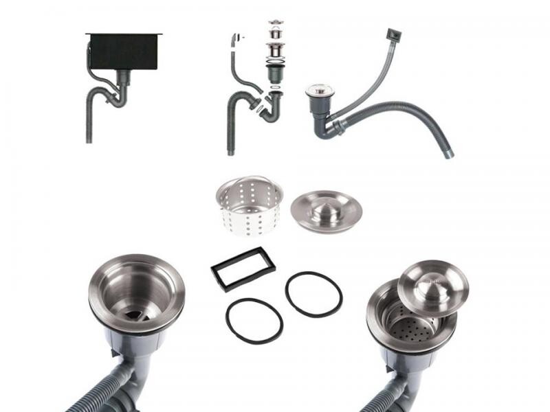 Мойка для кухни из нержавеющей стали Gerhans K35050BD Decor PVD Графит