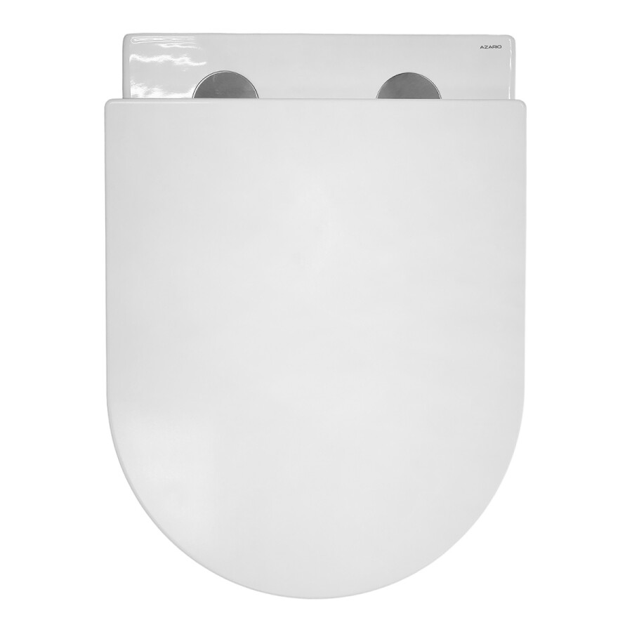 Унитаз подвесной Azario LUZIO 365х495х360 безободковый, рельефный, слив "Скрытое Торнадо", с быстросъемным сиденьем "Микролифт" AZ-098-UQ