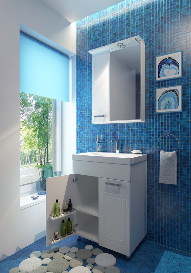 EvaGold Sevilla тумба 60 см с раковиной CITY 60/Como 60 EG010140
