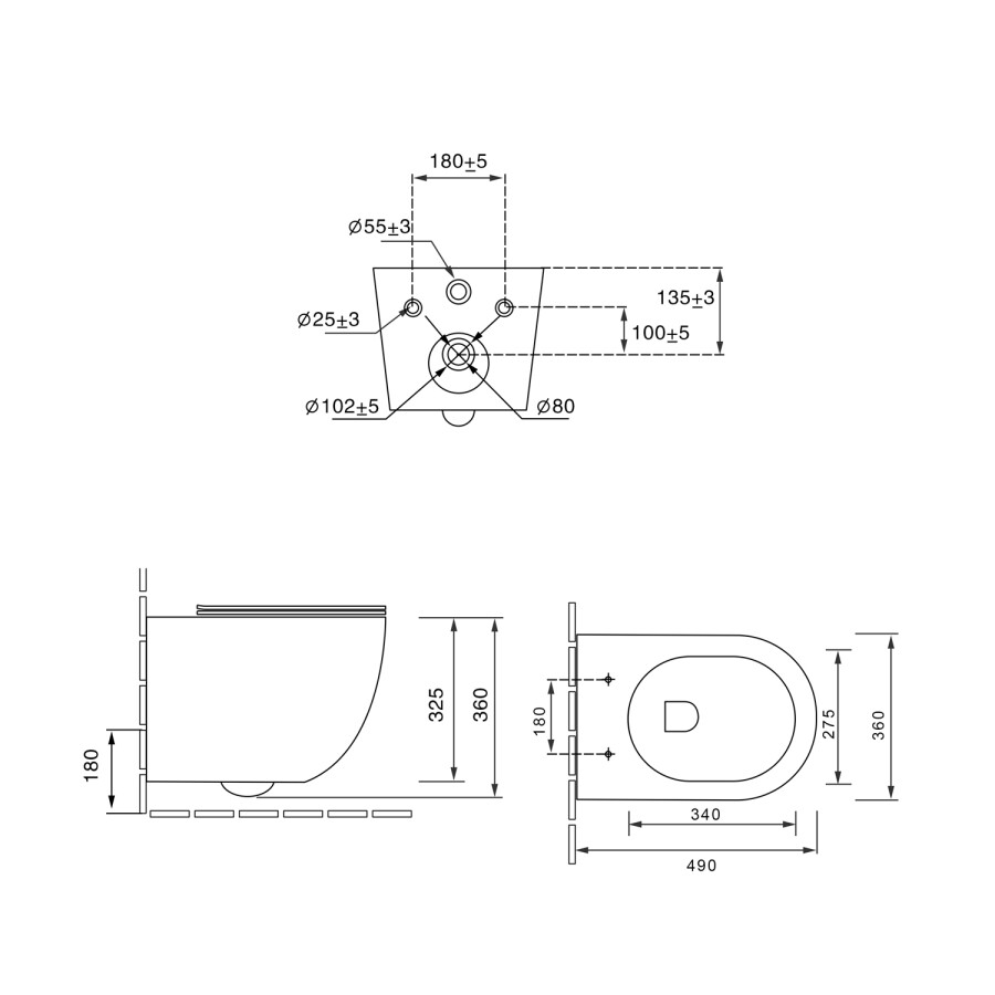 Унитаз подвесной Tornado Globo VT1-14ST, цвет белый, ультратонкое soft-close сиденье