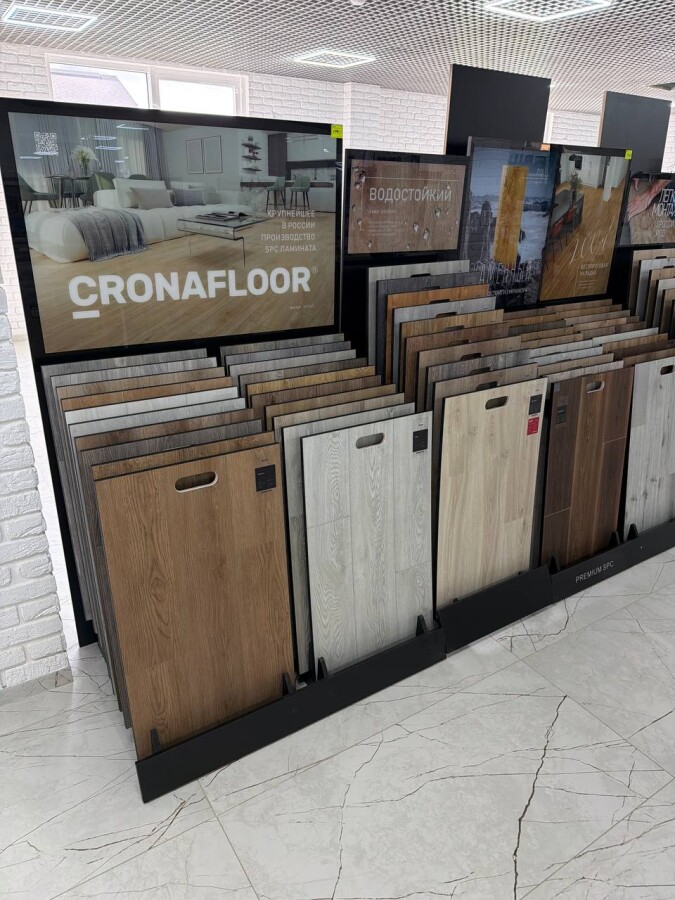 Кварцвинил CronaFloor Herringbone 2.0 4V Дуб Ламеция H022 640х128х4.5