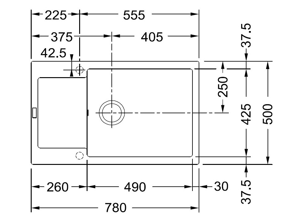 Franke MRG 611D кухонная мойка fragranite+ белый 78 x 50 см