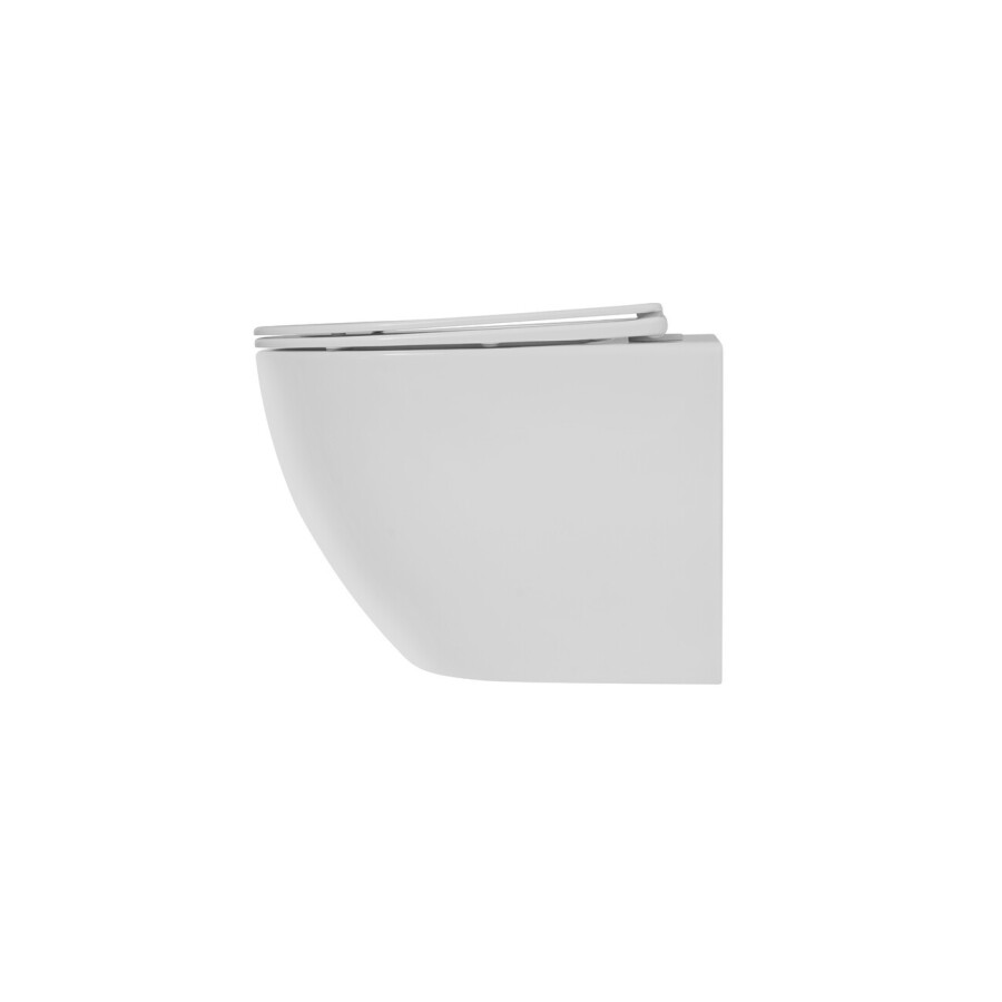 Унитаз подвесной Grossman Thin Rim GR-5601S (520х360х360) тонкий ободок,белый с тонкой крышкой,микролифт,1 место