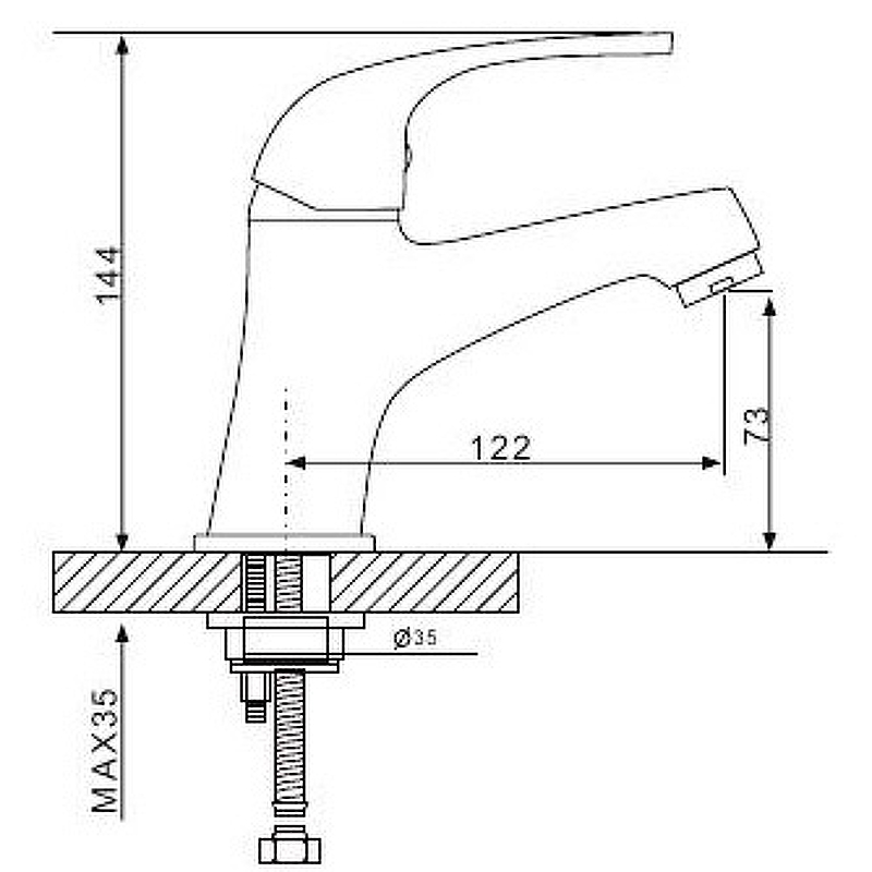 Смеситель для раковины Gappo Hanm G1035