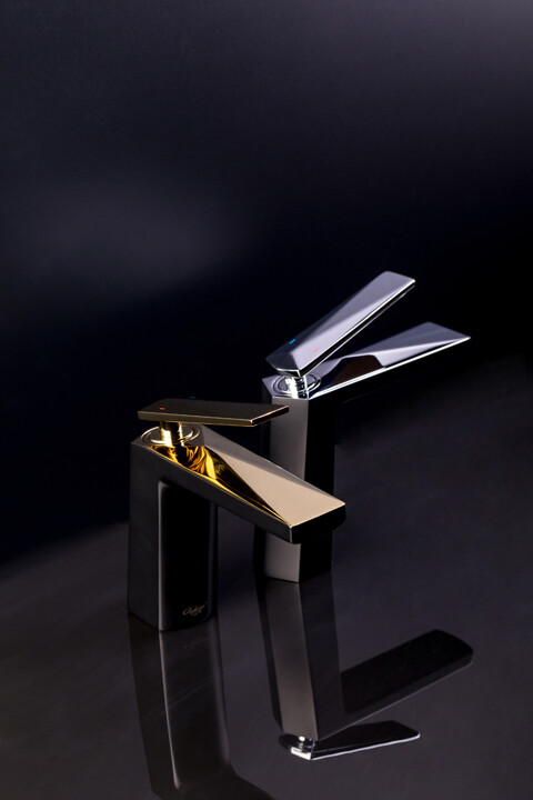 Смеситель для умывальника Boheme Venturo Золото 381