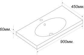 Sanita Luxe Next NXT90SLWB01 умывальник встраиваемый 90 см