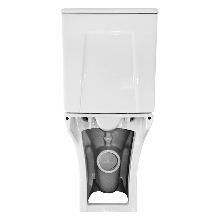 Унитаз напольный Azario FRETTA ROUND 650x340x790 безободковый, в комплекте прямым сиденьем микролифт AZ-7121A
