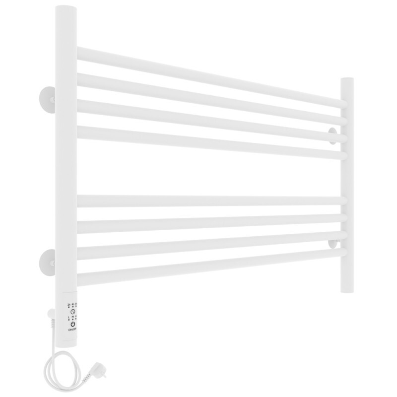 Laris Оливия полотенцесушитель электрический белый 80х50 73207626 левый