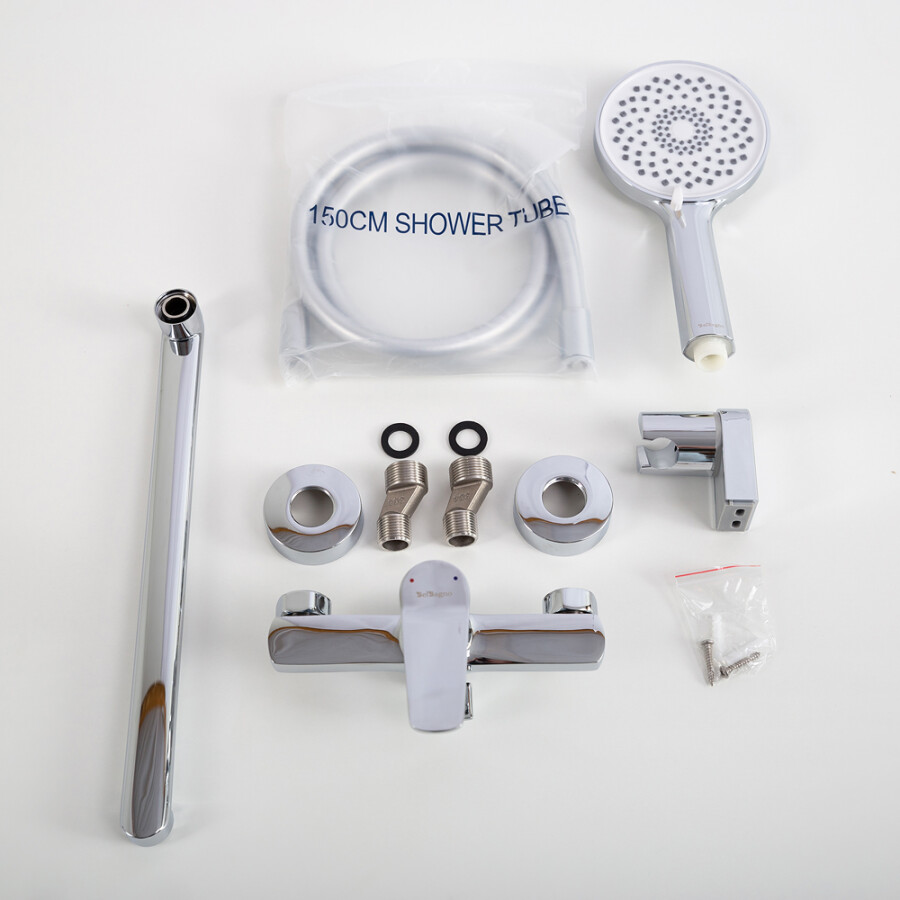 Смеситель BelBagno для ванны и душа UNIQUE-VASM-L-CRM