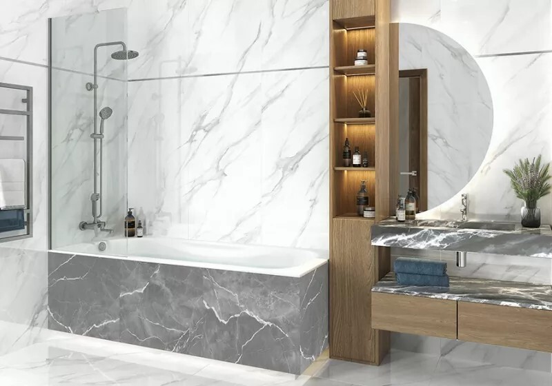 Керамогранит 6060AMC15P LCM American Calacatta Полированный 600 x 600 x 8 мм.