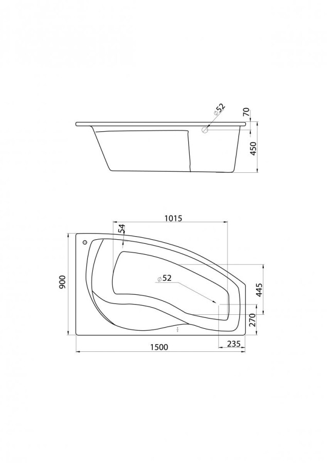 Santek Майорка 150*90 R асимметричная 1.WH11.1.985