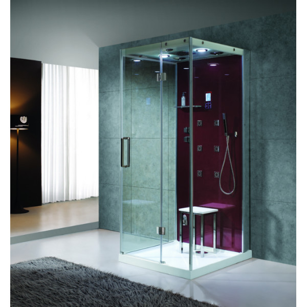 Azario AG-8217 Душевой бокс 100*90*220 L red