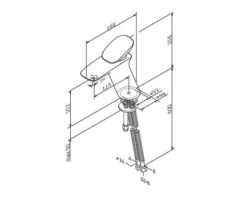 Am.Pm Spirit V2.0 F70A02100 смеситель для раковины