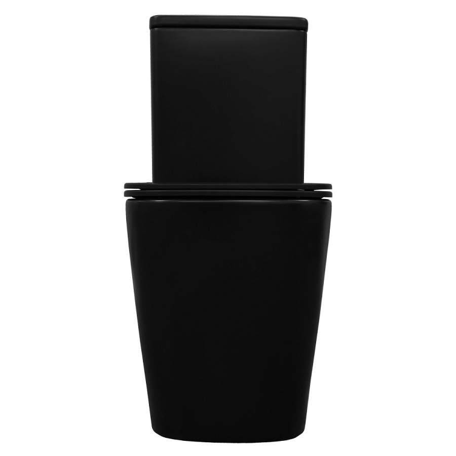 Azario Black King унитаз напольный безободковый с сиденьем микролифт AZ-8303D