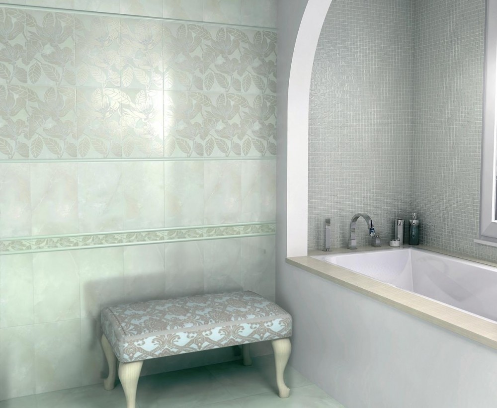 Kerama Marazzi Аида 40х6 см бордюр настенный зеленый