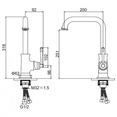 Gerhans смеситель для кухни K14020G