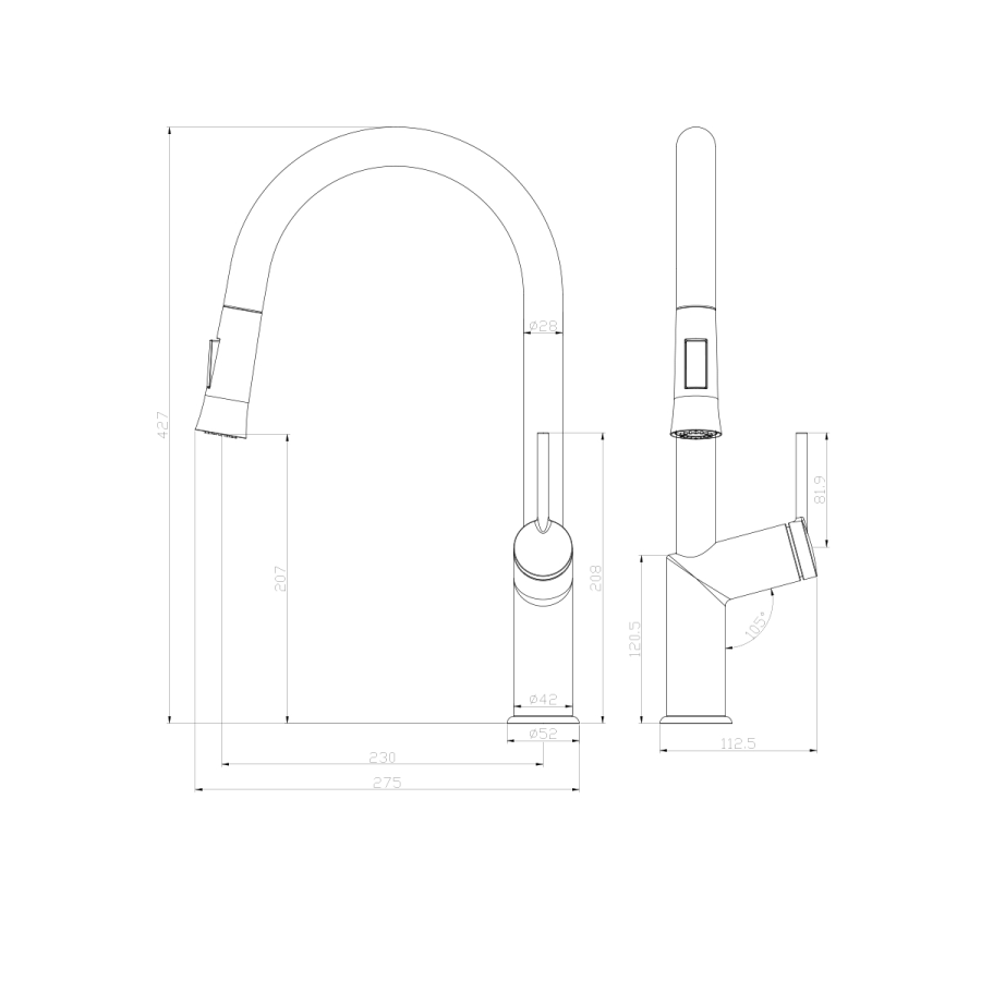 Lemark Minima смеситель для кухни LM3850C