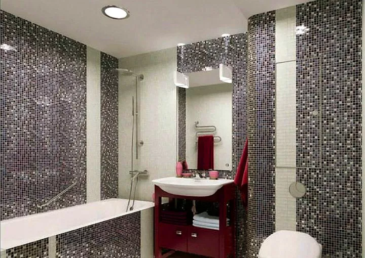 NS Mosaic Golden мозаика стеклянная (на сетке) 32,7х32,7 см MIX22