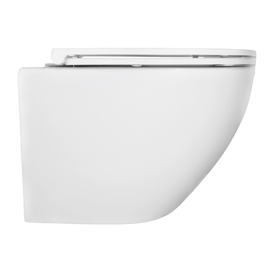 Унитаз подвесной Azario PRO (круглый) СКРЫТОЕ ТОРНАДО безободковый унитаз в комплекте с сидением микролифт скрытая система смыва 490*370*360 мм PRO-0001 UQ3