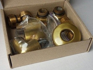 Garcia Кариба античная бронза полотенцесушитель водяной 500*700 бок 500