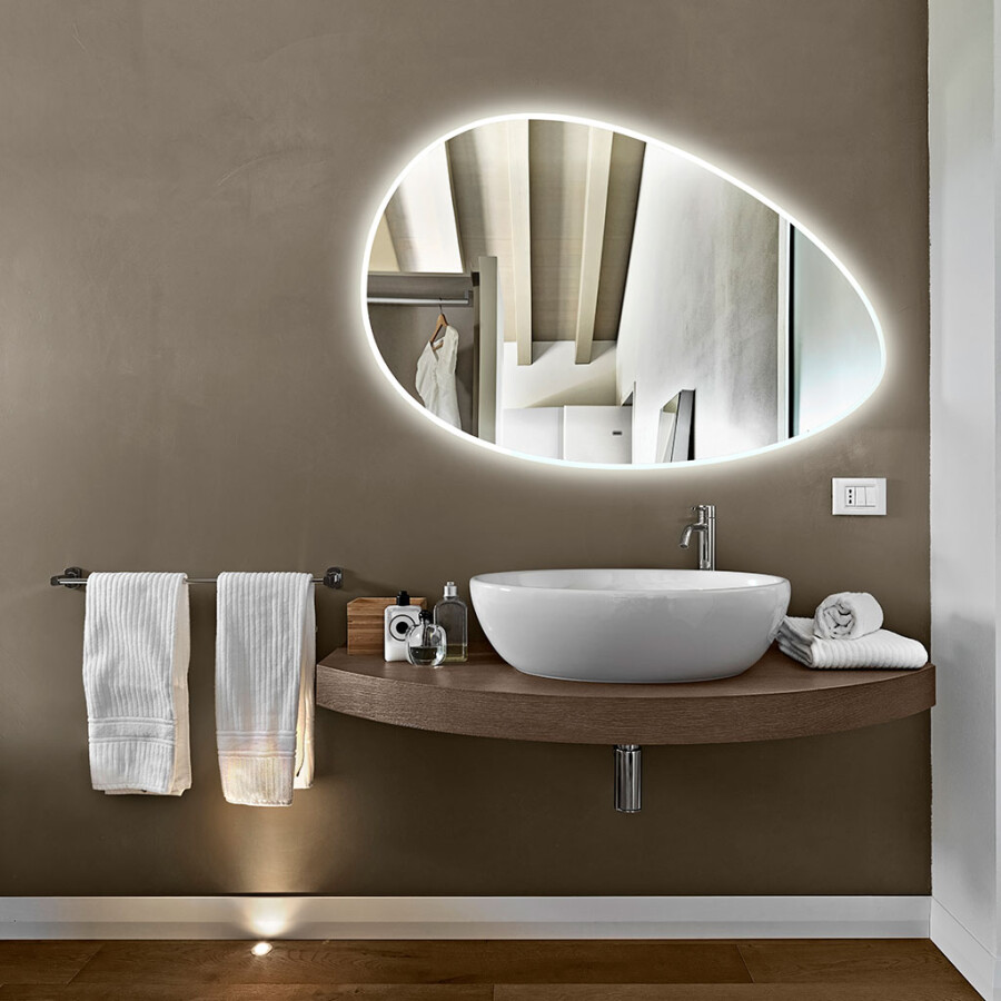 Azario Omega 120х80 зеркало c подсветкой и диммером, бесконтактный сенсор LED-00002557