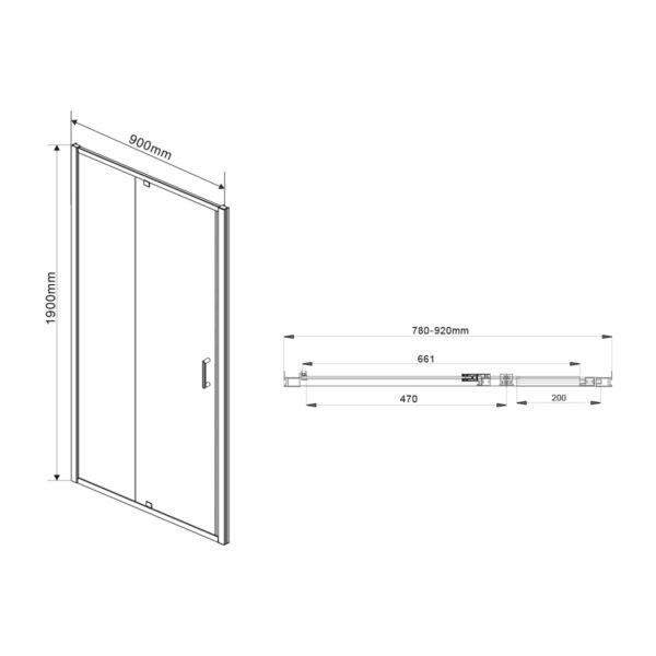 Vincea Intra душевой уголок VSR-1I809090CH 80/90x90 хром, стекло рифленое